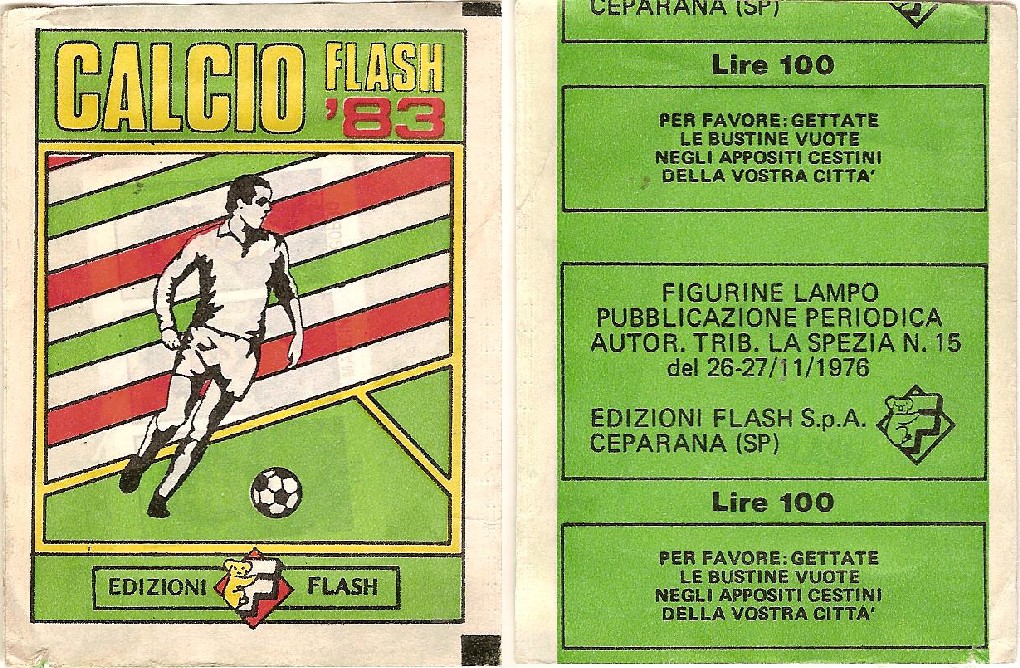 BOLOGNA CALCIO FLASH '83 Lampo Figurina-Sticker n New 288 